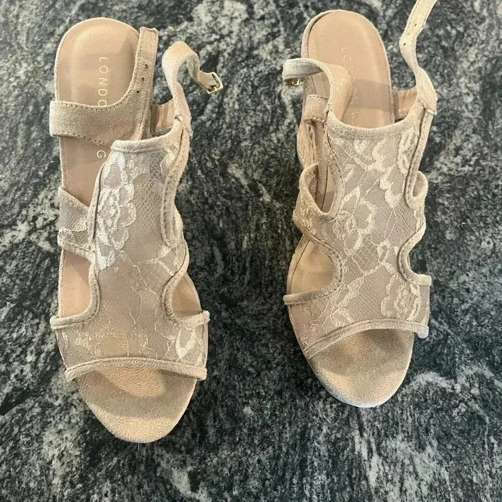 London Rag wedges size 9.5 - Picture 5 of 7